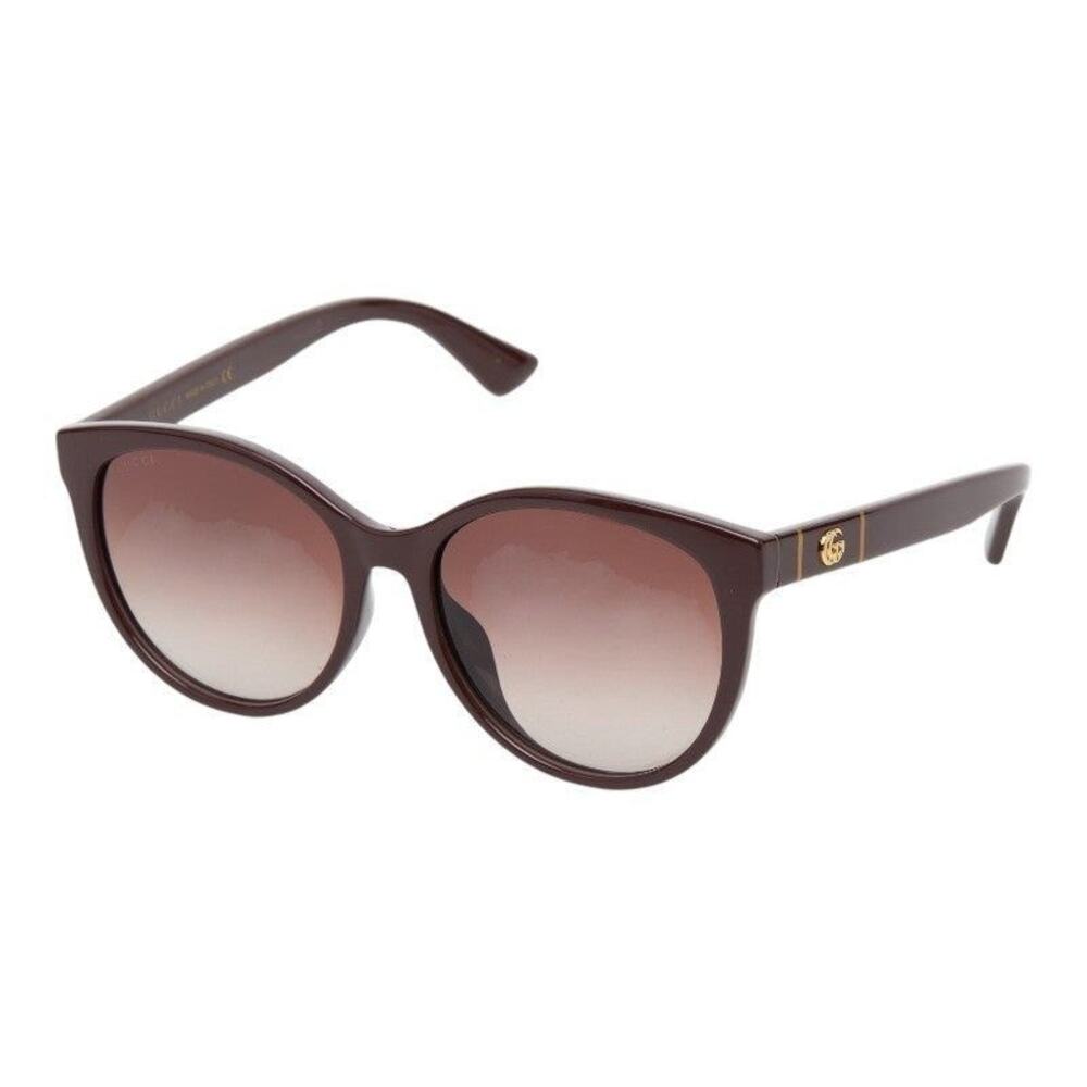 Gucci GG Logo Gradient Asian Fit UV Cut Sunglasses Brown